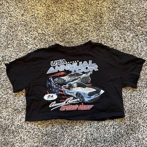 H&M cropped tee size small